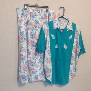 Vintage lighthouse point skirt set size large